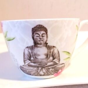 Elegant Buddha Design 16oz. Tea Cup ⚜️Bone China ⚜️ Designed In  England ☕️